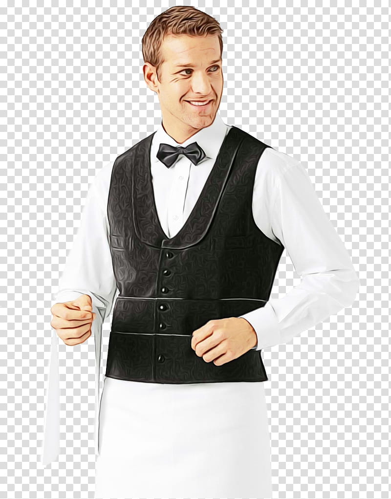 suit clothing formal wear white vest, Watercolor, Paint, Wet Ink, Tuxedo, Outerwear, Sweater Vest, Male transparent background PNG clipart