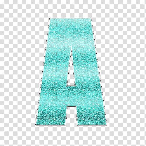 Letras con Glitter Celeste transparent background PNG clipart