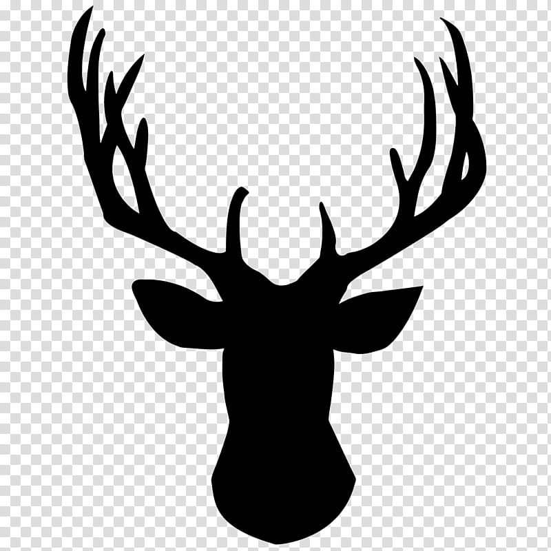 Reindeer, Whitetailed Deer, Stencil, Red Deer, Moose, Elk, Drawing, Silhouette transparent background PNG clipart