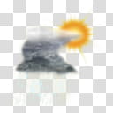 WSI Weather Icons As Seen on TV, Sun_T_Storm transparent background PNG clipart