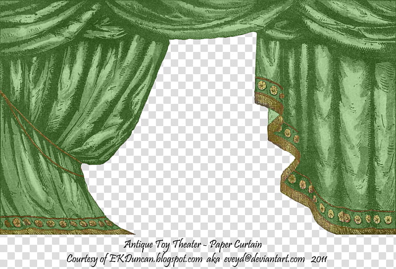 Green Toy Theater Curtain, green curtain transparent background PNG clipart