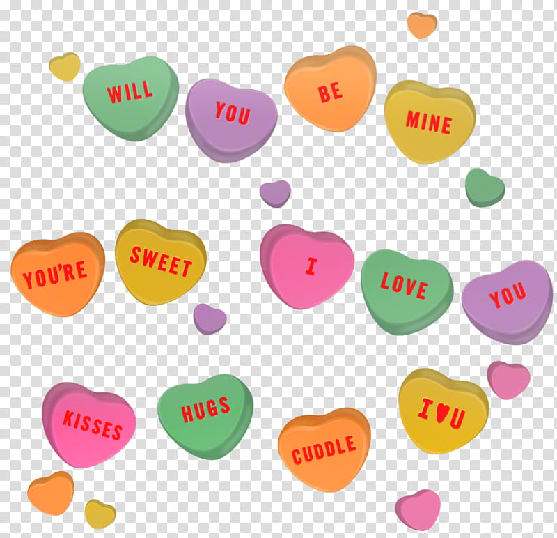 green, pink, and orange heart print transparent background PNG clipart