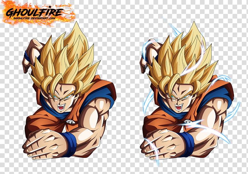 Goku SSJ transparent background PNG clipart