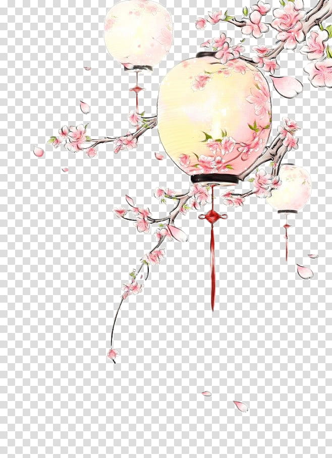 Cherry Blossom, Watercolor, Paint, Wet Ink, Marker Pen, Japanese Art, Drawing, Watercolor Painting transparent background PNG clipart