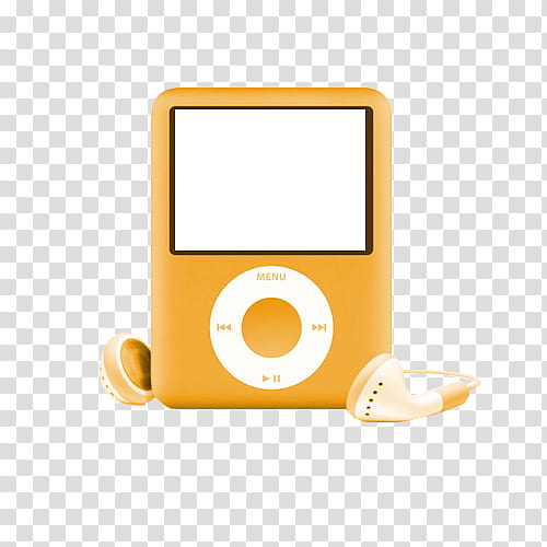 Ipods, orange iPod classic illustration transparent background PNG clipart