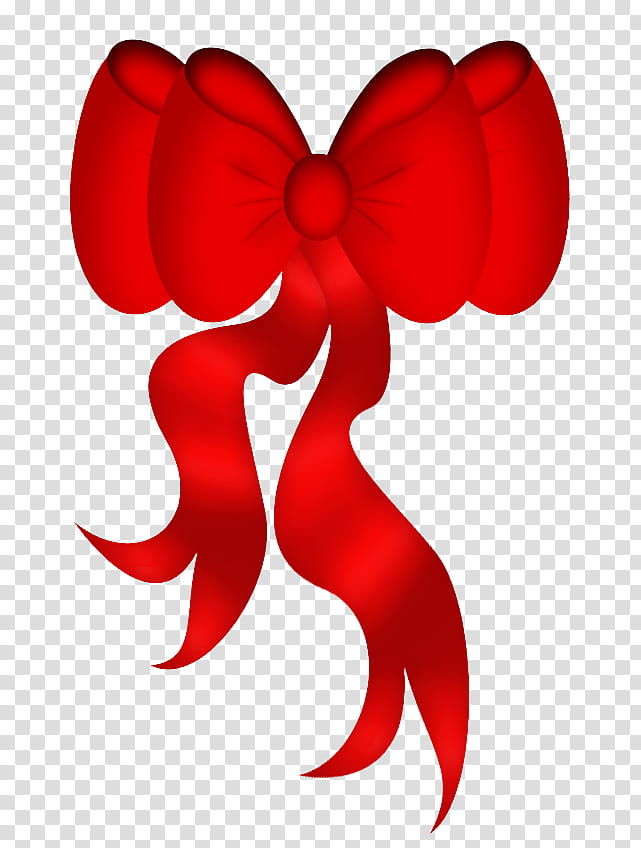 Red ribbons christmas , red bow illustration transparent background PNG clipart