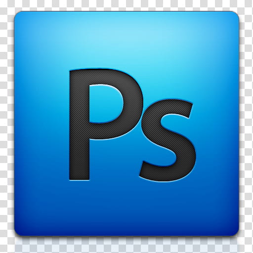Adobe CS mini icon set, shop, blue and black Ps icon transparent ...