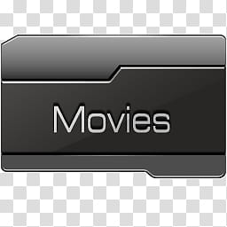 MX Icons DARKFOLD, Movies, gray and black movies folder icon transparent background PNG clipart