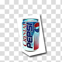 s Stickers, Crystal Pepsi can transparent background PNG clipart