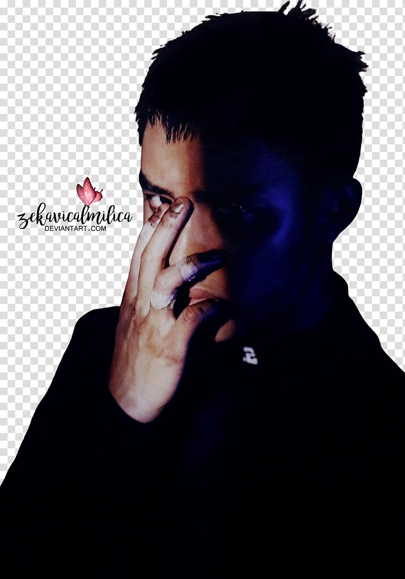 EXO D O Monster, man covering his face transparent background PNG clipart