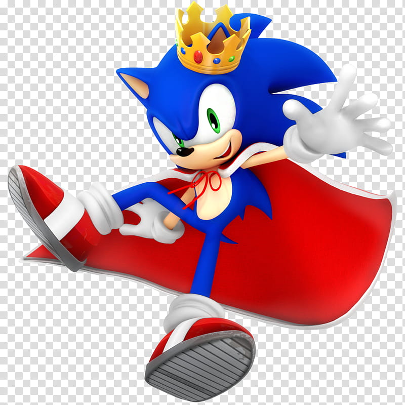 yr Birthday Sonic Render, blue Super Sonic character transparent background PNG clipart