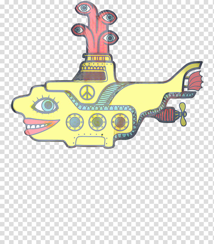 Yellow, Submarine, Psychedelic Art, Yellow Submarine transparent background PNG clipart