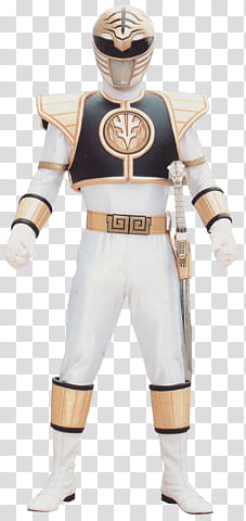 Series  Mighty Morphin White Ranger transparent background PNG clipart