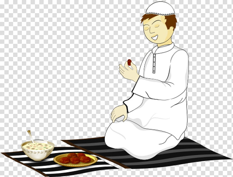 Muslim, Cartoon, Kilobyte, Sitting, Food, Male, Volume, Cook transparent background PNG clipart