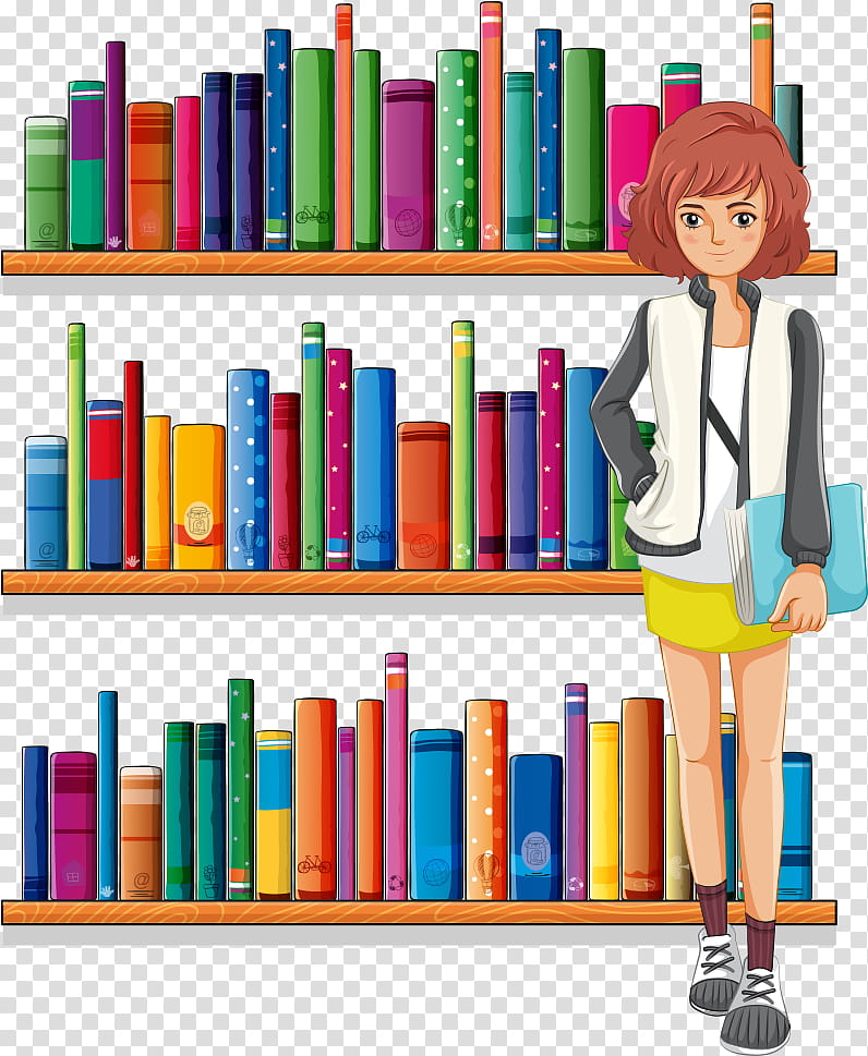 Cartoon School, Library, Book, Bookcase, School Library, Shelf, Librarian, Shelving transparent background PNG clipart