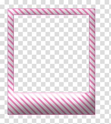 RECUADROS, pink and white striped frame transparent background PNG clipart