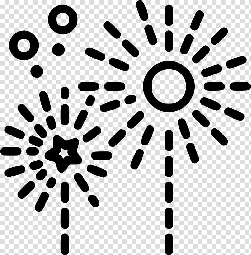 Independence Day, Fireworks, Party, Blackandwhite, Line, Line Art, Automotive Wheel System, Circle transparent background PNG clipart