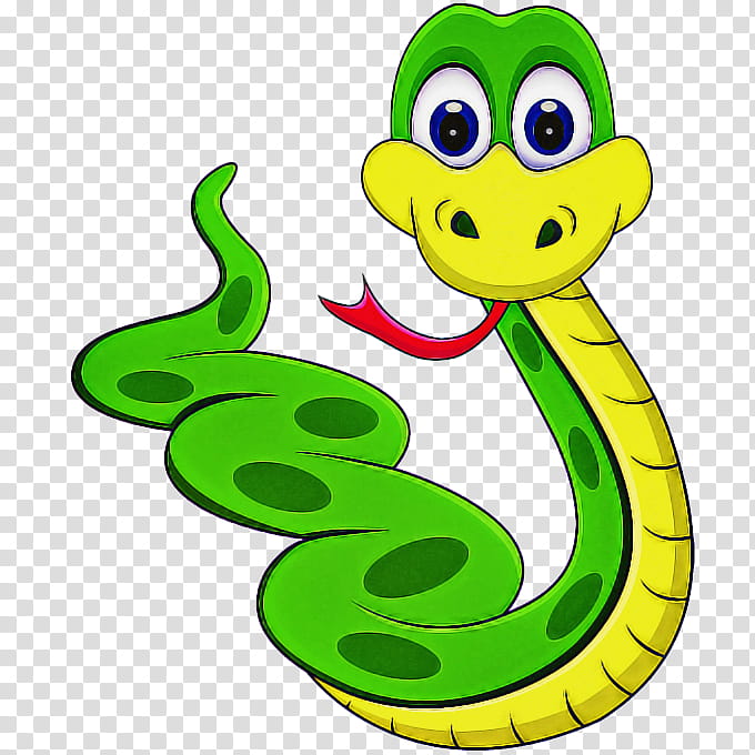 green cartoon serpent mamba snake, Smooth Greensnake, Scaled Reptile, Elapidae, Smile transparent background PNG clipart