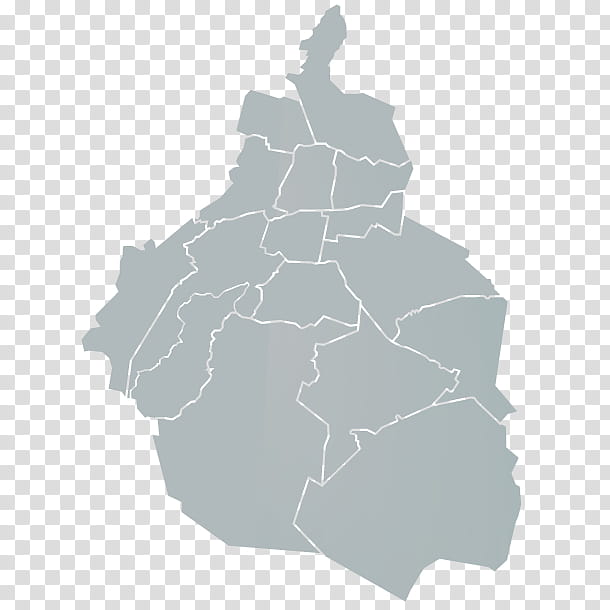 Mexico City, Municipalities Of Mexico City, Federal Government Of Mexico, National Institute Of Statistics And Geography, Federation, Public Administration, White, Map transparent background PNG clipart