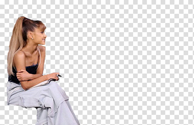 Ariana Grande en The Tonight Show transparent background PNG clipart