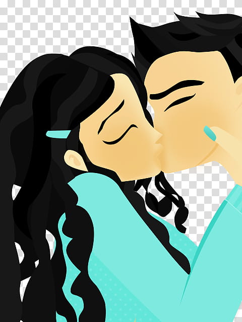 Beautiful Love, man and woman kissing transparent background PNG clipart