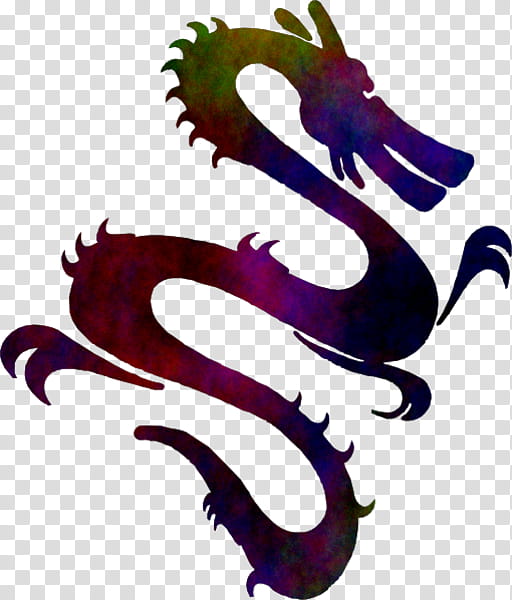 Chinese New Year Symbol, China, Chinese Dragon, Chinese Mythology, Korean Dragon, Purple transparent background PNG clipart