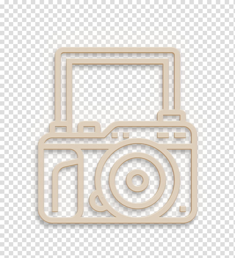 camera icon capture icon device icon, Icon, Icon, Beige, Rectangle, Square, Metal transparent background PNG clipart