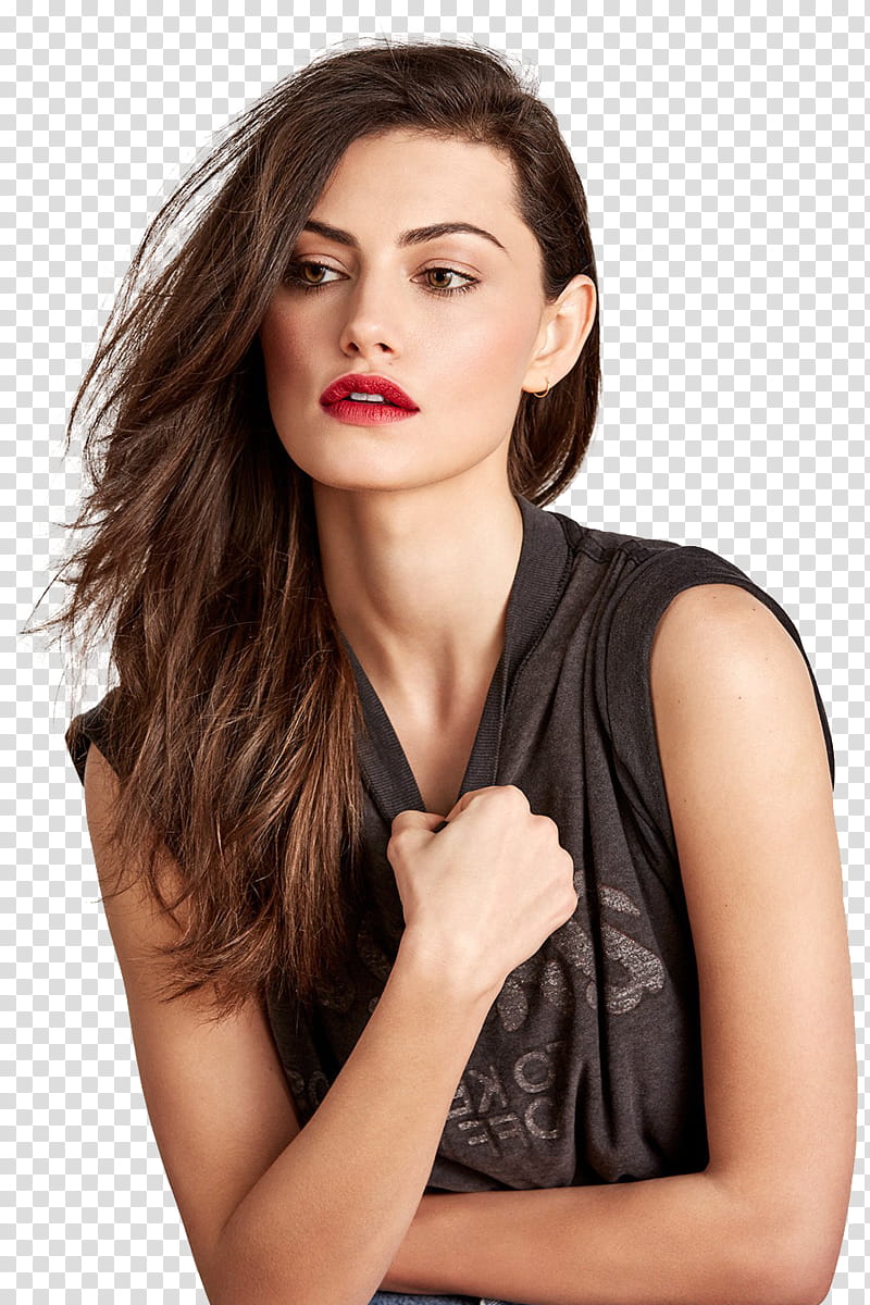 PHOEBE TONKIN , woman wearing black top transparent background PNG clipart