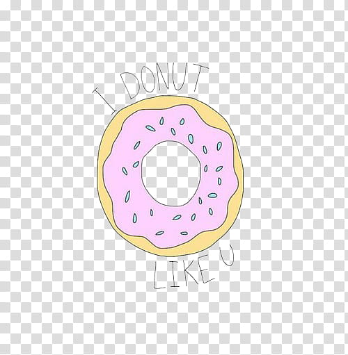 overlays , I Donut Like U illustration transparent background PNG clipart