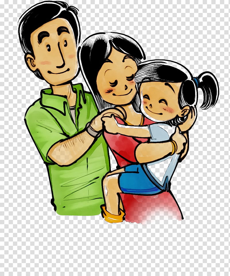 loving family cartoon