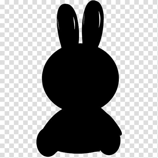 Rabbit, Black White M, Black M, Blackandwhite, Rabbits And Hares, Animation, Silhouette, Hand transparent background PNG clipart