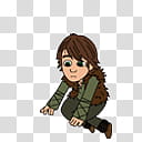 HTTYD Hiccup Shimeji, boy wearing brown and green shirt illustration transparent background PNG clipart
