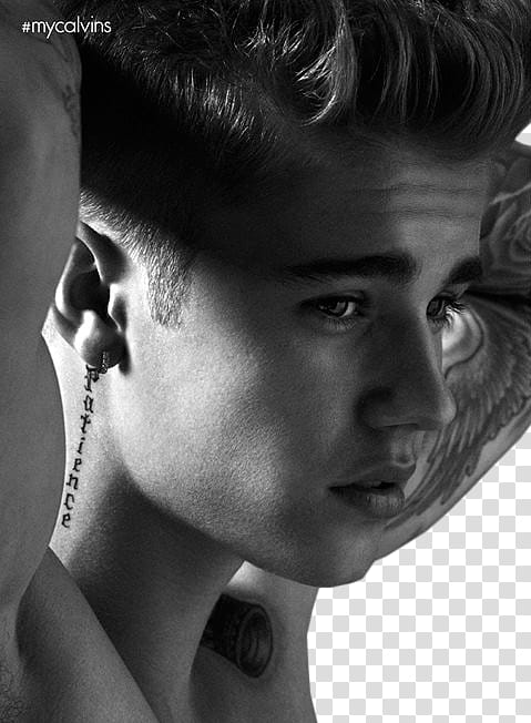 Justin Bieber de Calvin Klein transparent background PNG clipart