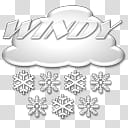 Aero Cyberskin Weather Release, clouds and snowflakes illustration transparent background PNG clipart