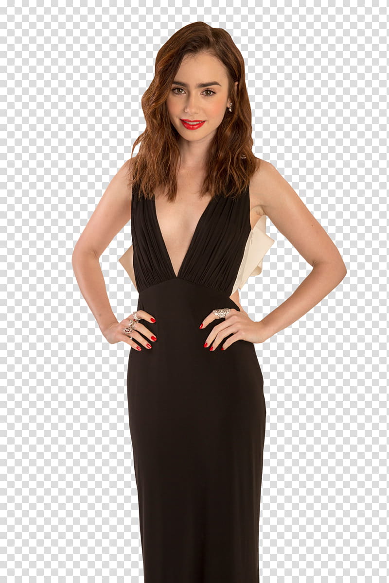 Lily Collins    transparent background PNG clipart