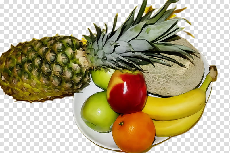 Pineapple, Watercolor, Paint, Wet Ink, Natural Foods, Fruit, Ananas, Food Group transparent background PNG clipart