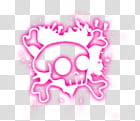 brushes, pink skull illustration transparent background PNG clipart