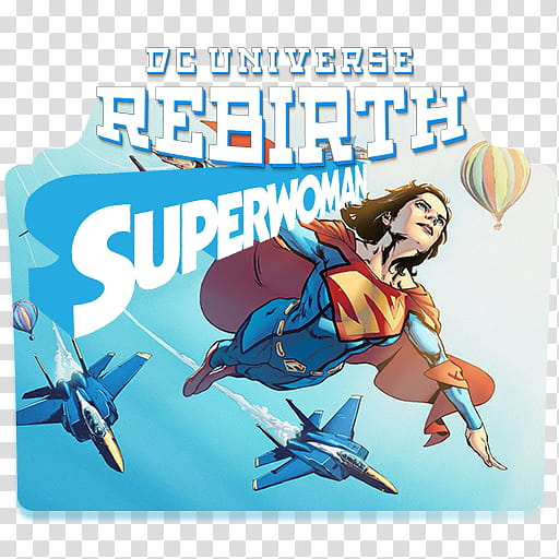 DC Rebirth Icon Folders Vol , Superwoman  transparent background PNG clipart