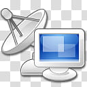 Oxygen Refit, _channel, computer and parabolic antenna icon transparent background PNG clipart