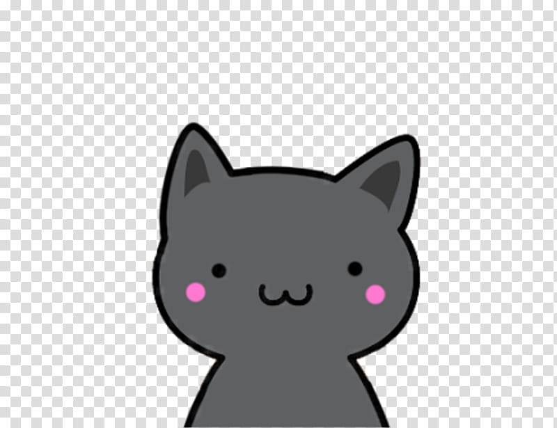 Kitten Cat  Cuteness Kawaii  Drawing Black  Cat  Cartoon 