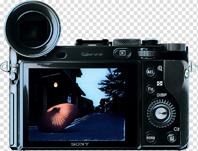 Vintage Camera, Pop Art, Retro, Sony Cybershot Dscrx1r Ii, Digital Slr, Camera Lens, Sony Cybershot Dscrx10 Ii, Sony Cybershot Rx10 transparent background PNG clipart