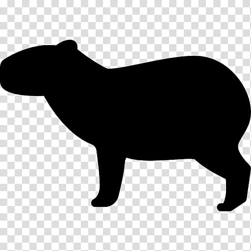 Dog Silhouette, Snout, Black M, Animal Figure, Tapir, Blackandwhite, Tail transparent background PNG clipart