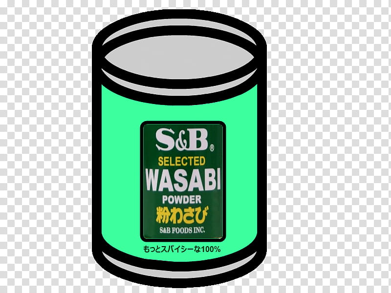 S&B Wasabi jar transparent background PNG clipart