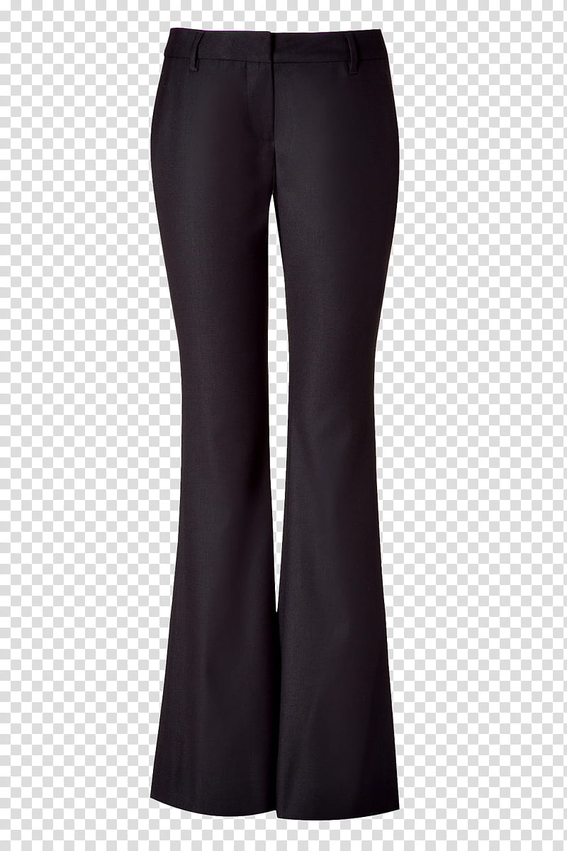 Pants byInbalFeldman, black flared pants transparent background