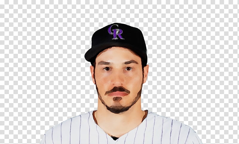 Watercolor, Paint, Wet Ink, Nolan Arenado, Colorado Rockies, Third Baseman, Baseball, Sports transparent background PNG clipart