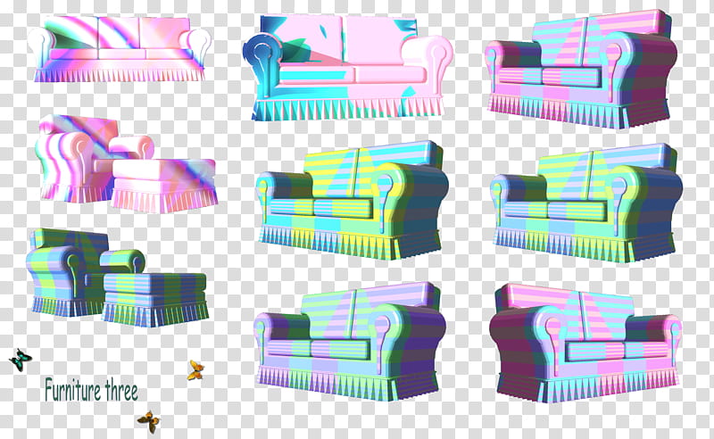 Furniture Set , assorted-color sofa set transparent background PNG clipart