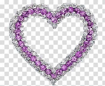 Free shop Heart Brushes plus Cutouts, grey and purple heart pendant transparent background PNG clipart