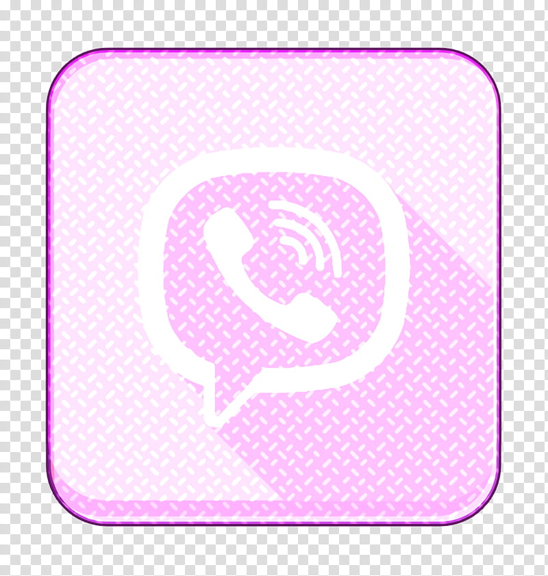 viber icon, Pink, Violet, Purple, Magenta, Line, Material Property, Square transparent background PNG clipart