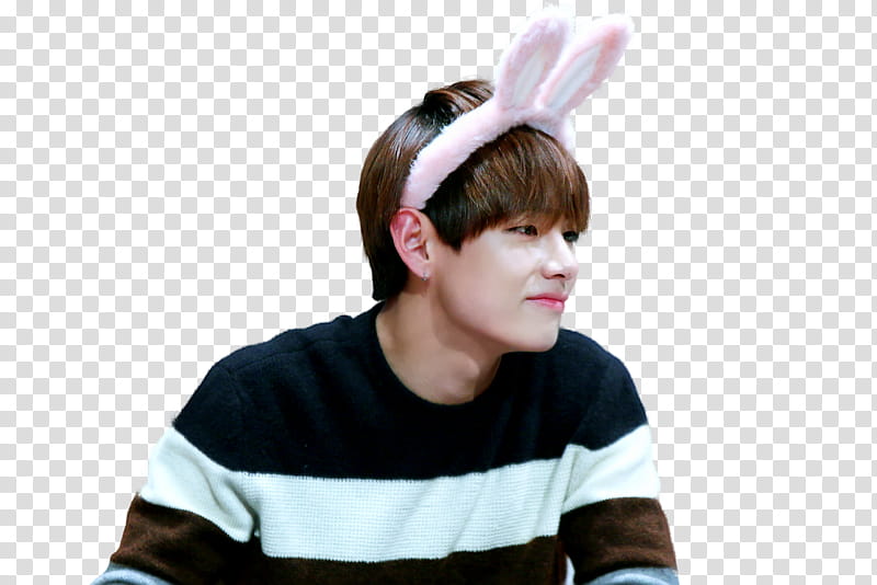 TAEHYUNG BTS, man looking right transparent background PNG clipart