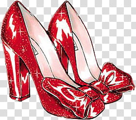 Red Shoes, pair of red pumps transparent background PNG clipart